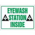 Accuform SAFETY LABEL EYEWASH STATION INSIDE LFSD600XVE LFSD600XVE